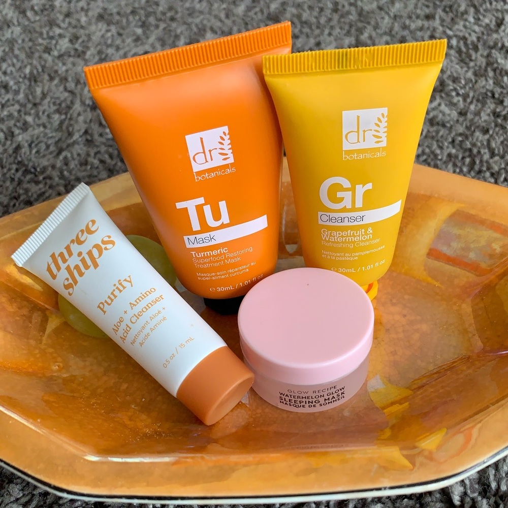 Dr Botanicals, Three Ships Purify Cleanser and Glow Recipe Sleeping Mask
